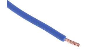 Fåtrådig ledare PVC 0.5mm² Glödgad koppar Blå 100m